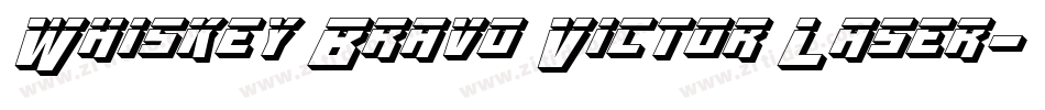 Whiskey Bravo Victor Laser字体转换